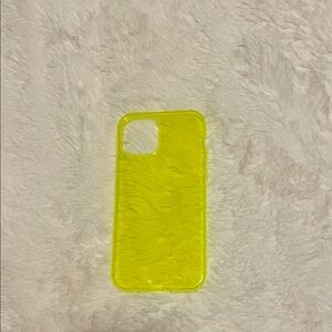iPhone 12 Transparent Yellow Phone Case
